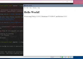 Tạo ứng dụng đầu tiên bằng electron